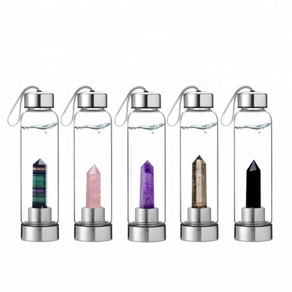 Gemstone Infused Elixir - Crystal Water Bottle