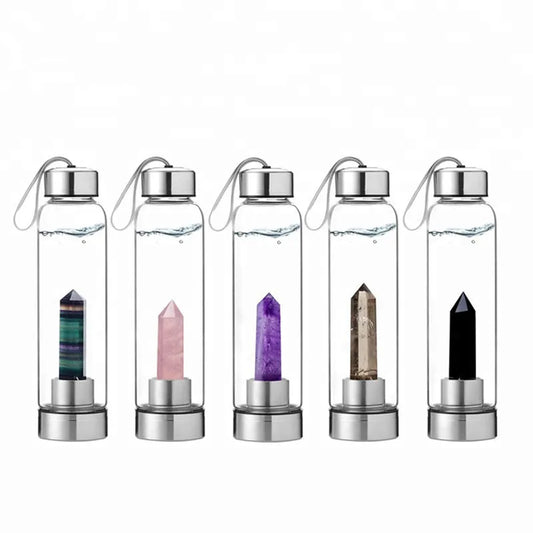 Gemstone Infused Elixir - Crystal Water Bottle
