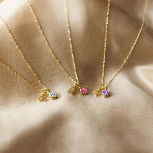 StarSign Birthstone Necklace